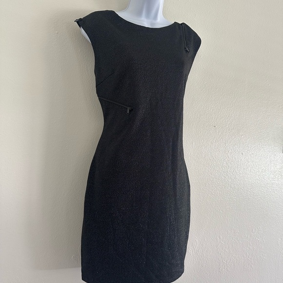 Jennifer Lopez Black Asymmetrical Mini Dress - Picture 3 of 7